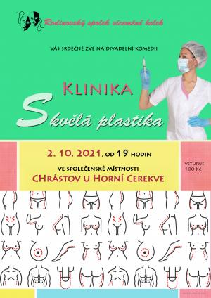 Rodínovský spolek víceméně holek Vás srdečně zve do Chrástova na divadelní komedii s názvem