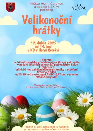 VELIKONOČNÍ TVOŘENÍ S DISKOTÉKOU A DĚTSKÝM DIVADELNÍM PŘEDSTAVENÍM 1
