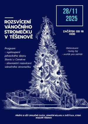 ROZVÍCENÍ VÁNOČNÍ STROMEČKU V TĚŠENOVĚ 1